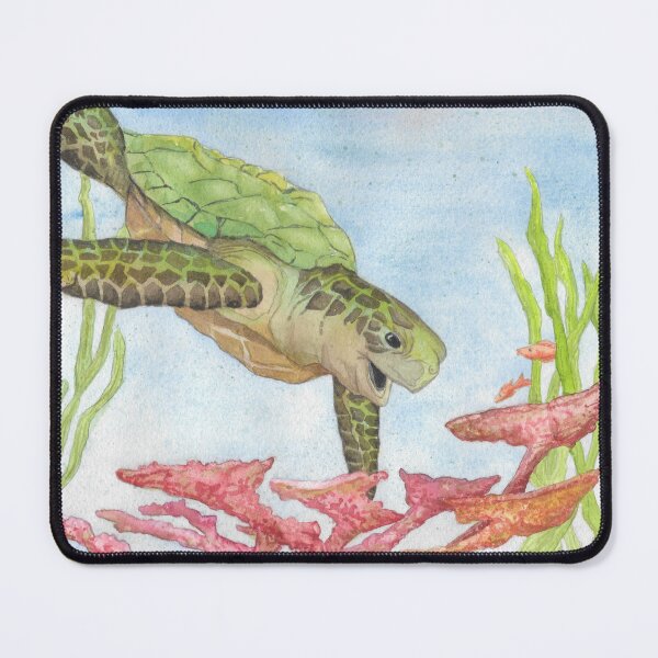 Item preview, Hawksbill Sea Turtle Diving for Dinner designed and sold by Kelli Noteman O'Brien.