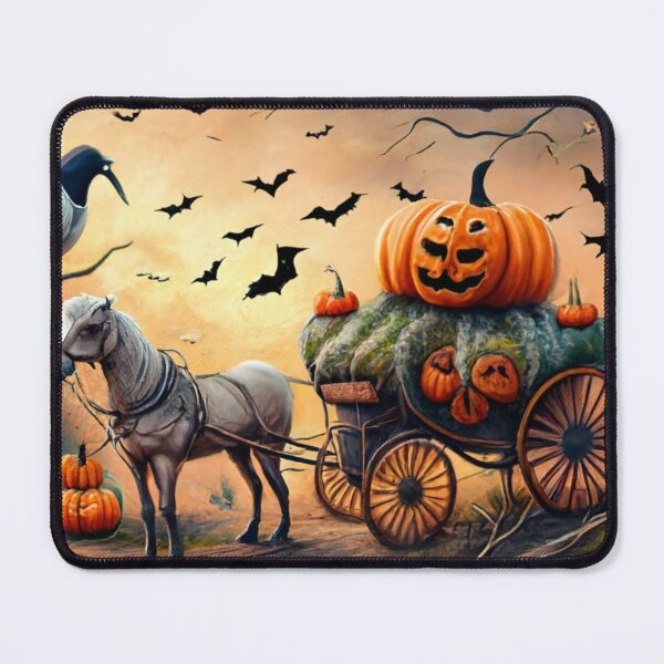 Item preview, Creepy Carriage: Midnight's Eerie Expedition designed and sold by AmazinfArt.
