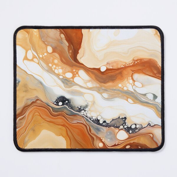 Artikelvorschau, Copper and Gold Marble Paint Swirl entworfen und verkauft von Digi-Artsy.