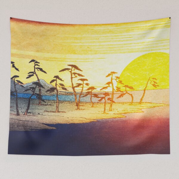 Item preview, Sunset at Manayama - Nature Landscape designed and sold by Kijiermono.
