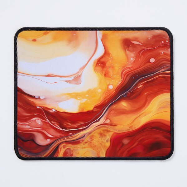 Artikelvorschau, Red and Gold Marble Paint Swirl entworfen und verkauft von Digi-Artsy.