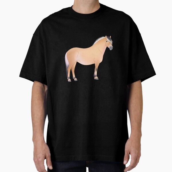 cute cartoon Fjord horse Oversized T-Shirt