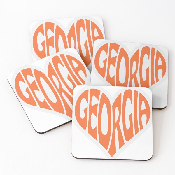 Item preview, Georgia heart graphic design art print designed and sold by dcrc.