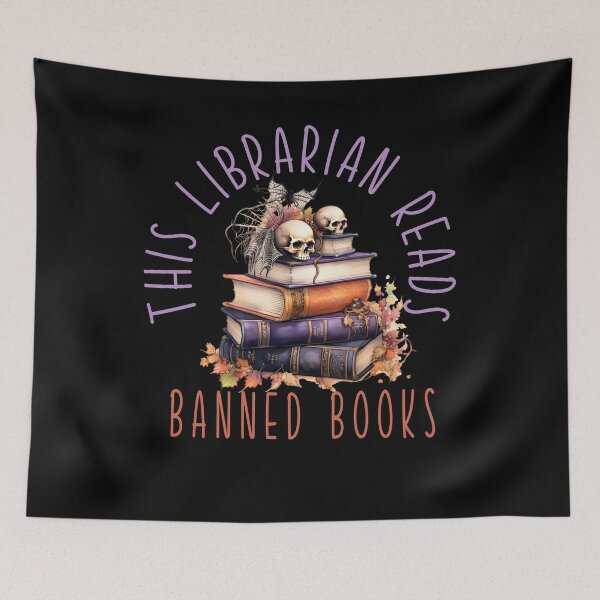 Item preview, Halloween Librarian Read Banned Books Spooky October Halloween Librarian Costume designed and sold by ShoniwDesigns.