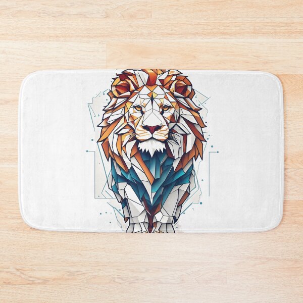 Item preview, Geometric Lion Minimalist Logo designed and sold by irosh madushan.