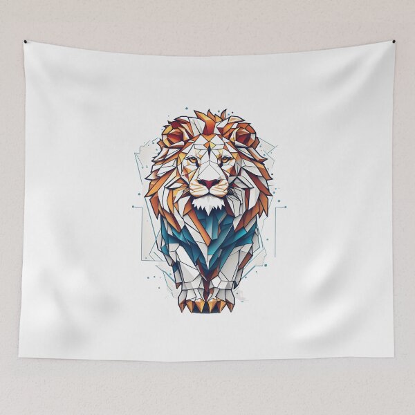 Item preview, Geometric Lion Minimalist Logo designed and sold by irosh madushan.