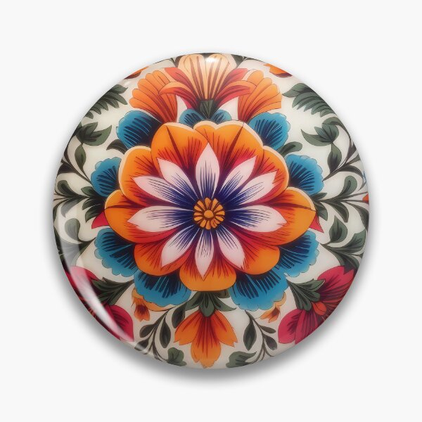 Item preview, traditional mexican style bomitas flowers designed and sold by Omarupattern51.