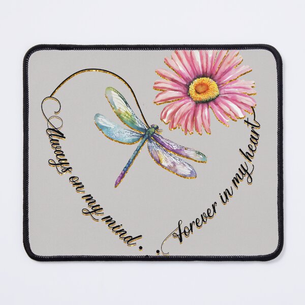 Item preview, Dragonfly always on my mind / forever in my heart designed and sold by ShopAlphaOmega.