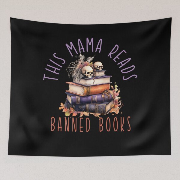 Item preview, Mama Reads Banned Books | Spooky Mama | Halloween designed and sold by ShoniwDesigns.