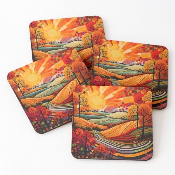 Item preview, Golden Autumn Morning Glory designed and sold by Neika Shimm Designs.