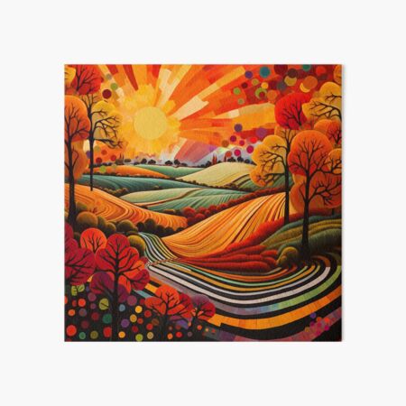 Item preview, Golden Autumn Morning Glory designed and sold by Neika Shimm Designs.