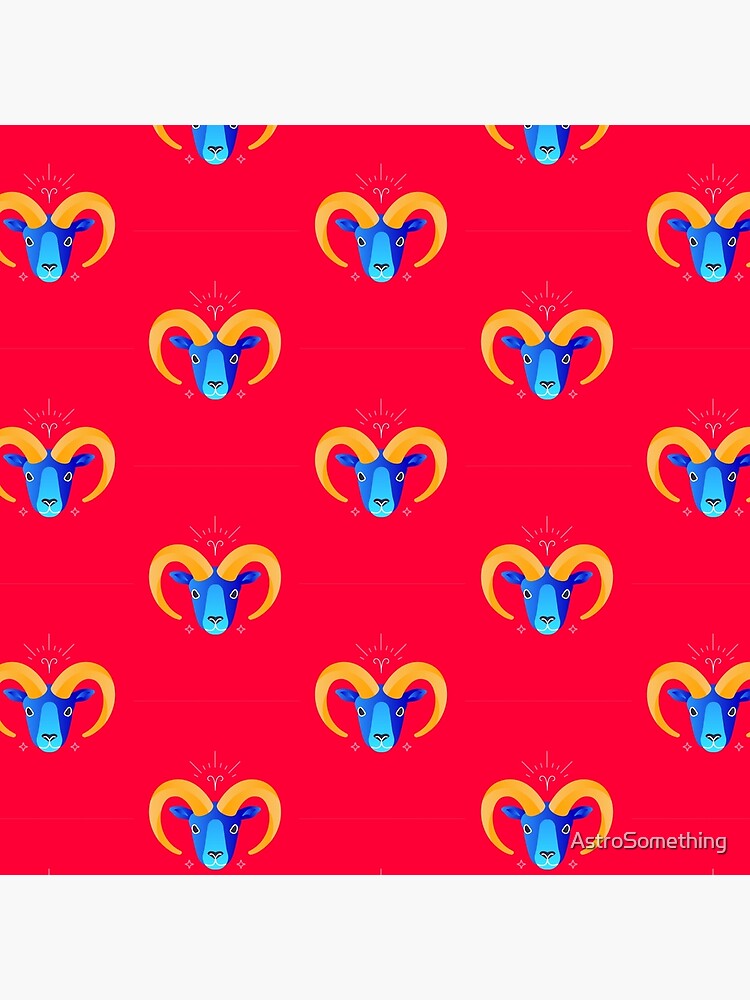 Imagen 2 de 2, Bolsa de tela con la obra Aries x Zodíaco, diseñada y vendida por AstroSomething.