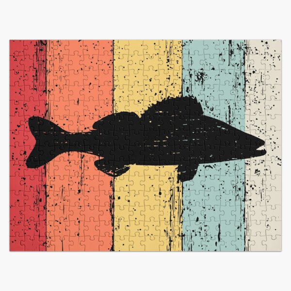 Walleye, the Chase, Fishing Art Jigsaw Puzzle for Sale by