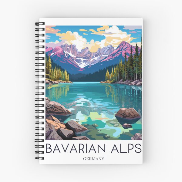 Item preview, A Pop Art Travel Print of Lake Eibsee - Germany designed and sold by StudioRedKoala.
