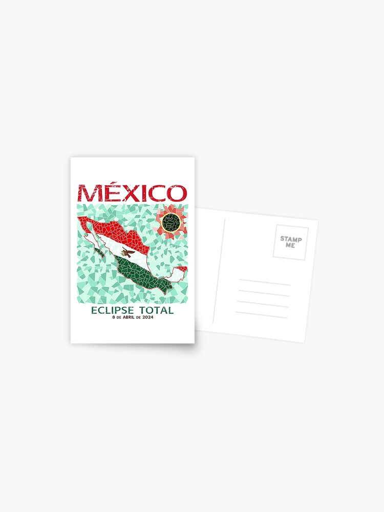 Thumbnail 1 of 2, Postcard, Mexico 2024 Total Eclipse designed and sold by Eclipse2024.