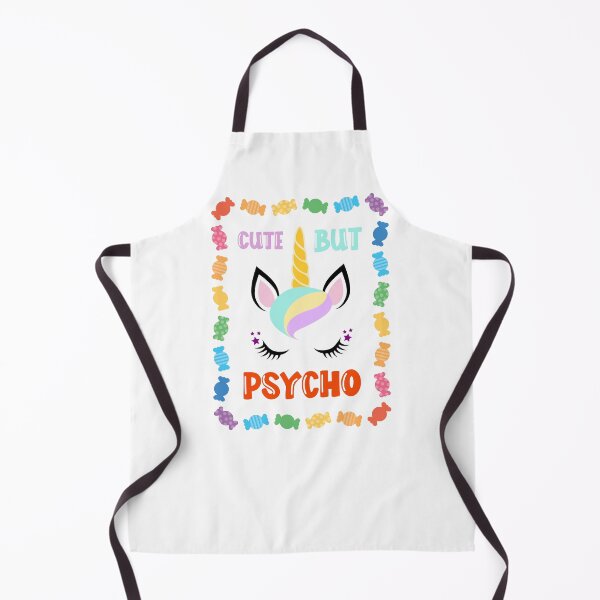 Item preview, Cute but psycho unicorn is my best friend designed and sold by CleanDecor.
