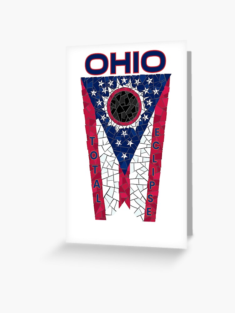 Ohio 2024 Total Eclipse Greeting Card For Sale By Eclipse2024 Redbubble   Papergc,500x,w,f8f8f8 Pad,750x1000,f8f8f8 