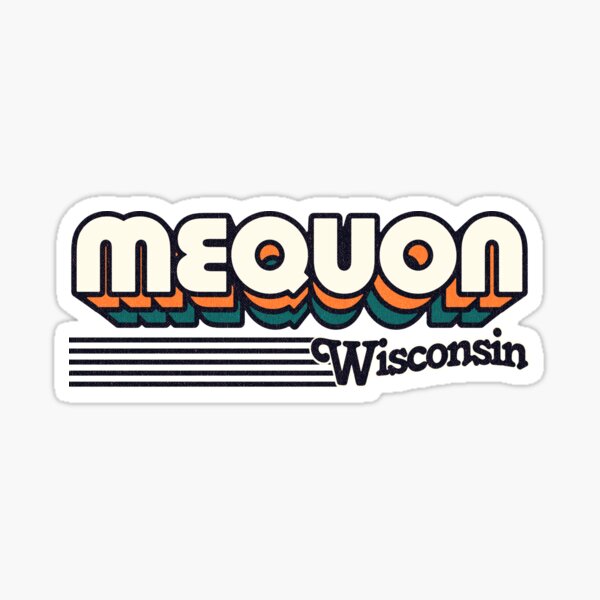 Item preview, Mequon, Wisconsin | Retro Stripes designed and sold by retroready.