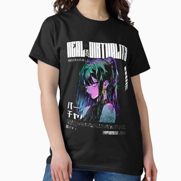 Artikel-Vorschau von Virtuelles Cyberpunk-Anime-Mädchen, designt und verkauft von CursedInk.