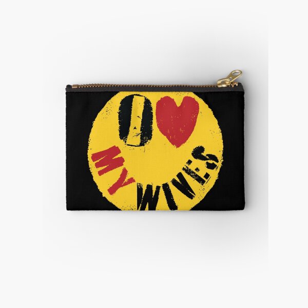 Item preview, I LOVE MY WIVES - FUNNY Polygamous Design Graffiti Style Happy Face: Typography Art designed and sold by pelagio.