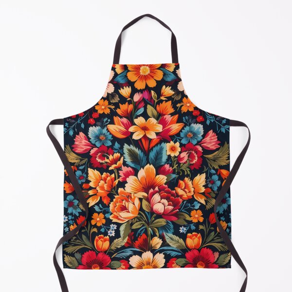 Item preview, Flowers and dark background Mexican traditional style designed and sold by Omarupattern51.