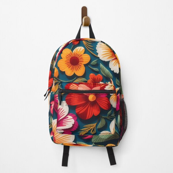 Item preview, Mexican traditional style colorful flower pattern designed and sold by Omarupattern51.