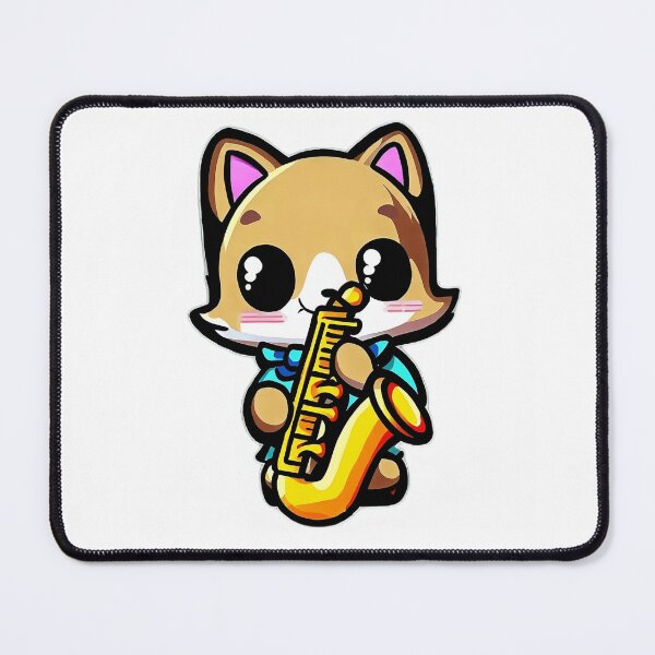 Item preview, Groovy Cat Sax Melody designed and sold by Pixel4Art.