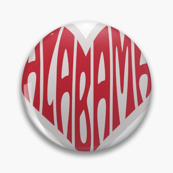 Item preview, Alabama heart graphic design art print designed and sold by dcrc.
