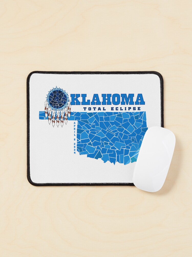 Thumbnail 1 of 5, Mouse Pad, Oklahoma 2024 Total Eclipse designed and sold by Eclipse2024.