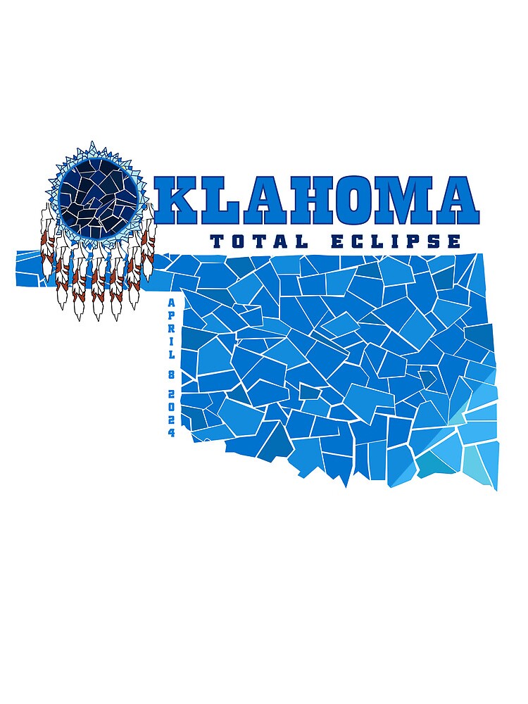 Thumbnail 3 of 3, Drawstring Bag, Oklahoma 2024 Total Eclipse designed and sold by Eclipse2024.