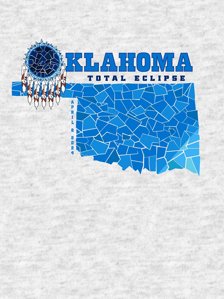 Thumbnail 7 of 7, Tri-blend T-Shirt, Oklahoma 2024 Total Eclipse designed and sold by Eclipse2024.