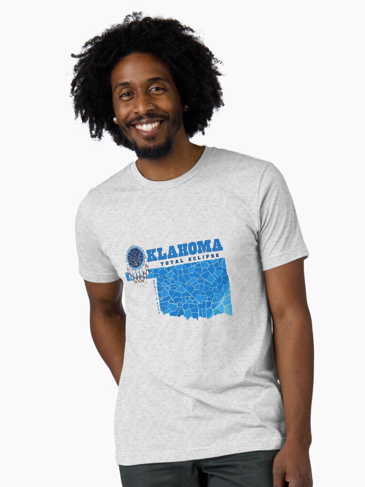 Thumbnail 1 of 7, Tri-blend T-Shirt, Oklahoma 2024 Total Eclipse designed and sold by Eclipse2024.