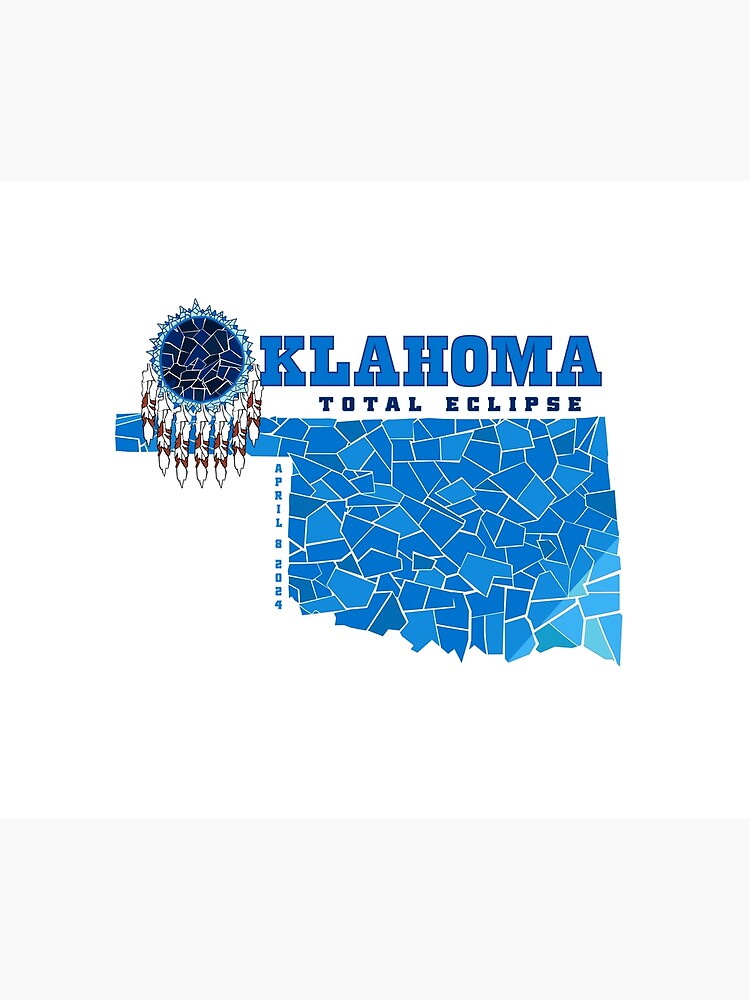 Thumbnail 5 of 5, Shower Curtain, Oklahoma 2024 Total Eclipse designed and sold by Eclipse2024.