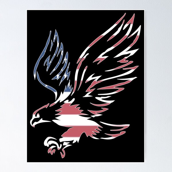 Item preview, Eagle in Faded American Flag designed and sold by m2inspiration.