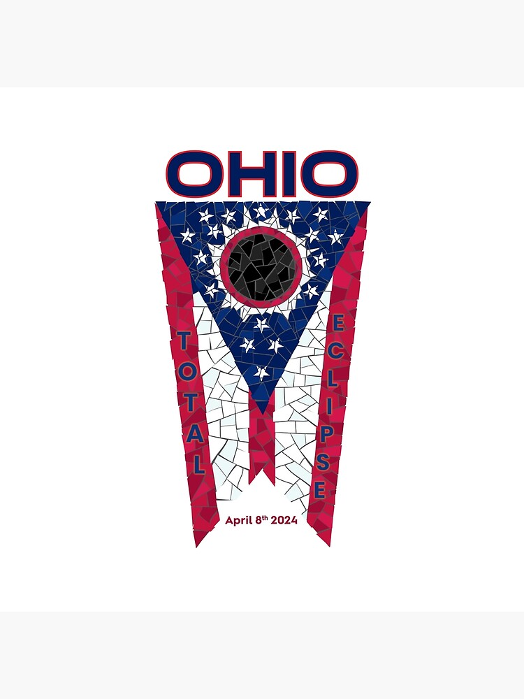 Thumbnail 3 of 3, Throw Pillow, Ohio 2024 Total Eclipse designed and sold by Eclipse2024.