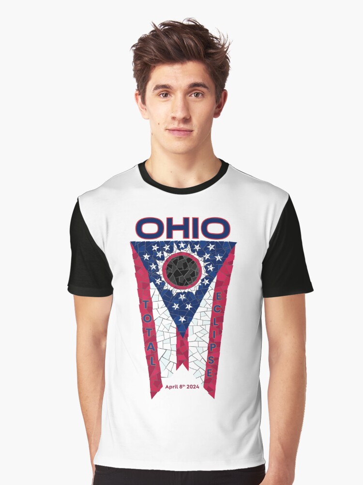 Thumbnail 1 of 5, Graphic T-Shirt, Ohio 2024 Total Eclipse designed and sold by Eclipse2024.