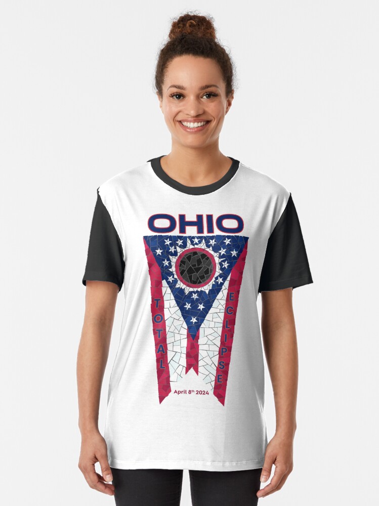 Thumbnail 2 of 5, Graphic T-Shirt, Ohio 2024 Total Eclipse designed and sold by Eclipse2024.