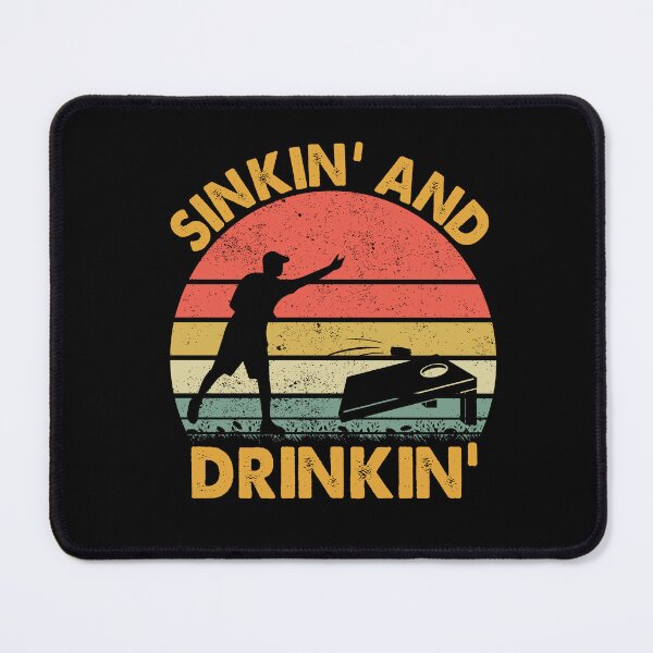 Item preview, Sinkin' and Drinkin' - Funny Cornhole Playing Beer Drinking designed and sold by jingdomdesgine.
