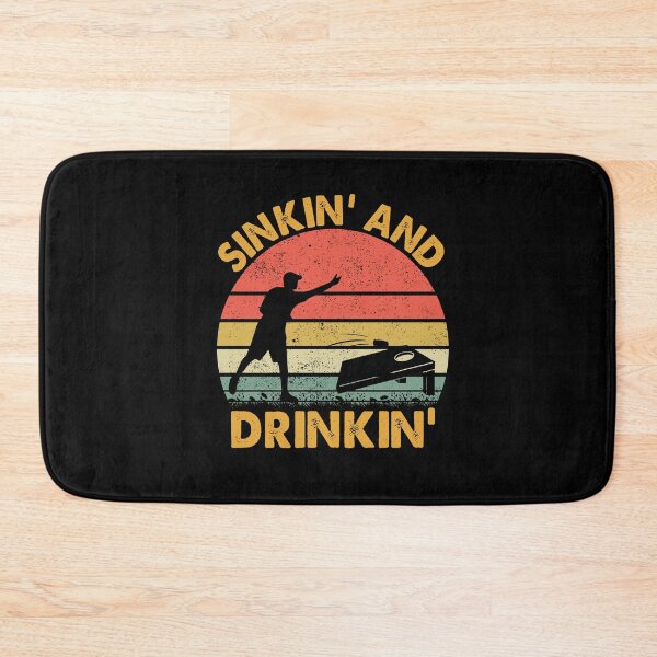 Item preview, Sinkin' and Drinkin' - Funny Cornhole Playing Beer Drinking designed and sold by jingdomdesgine.