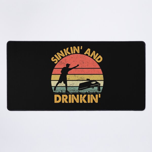 Item preview, Sinkin' and Drinkin' - Funny Cornhole Playing Beer Drinking designed and sold by jingdomdesgine.
