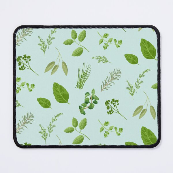 Item preview, Herbs on a blue background designed and sold by Cheekyleopard.