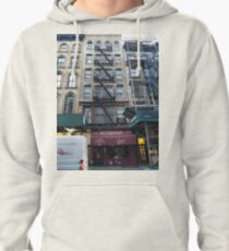 Apartment, Architecture, New York, Manhattan, Brooklyn, New York City, architecture, street, building, tree, car,   Pullover Hoodie