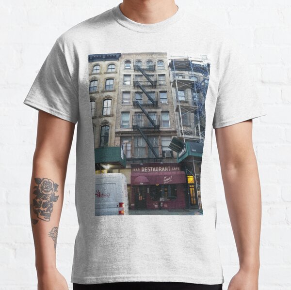 Apartment, Architecture, New York, Manhattan, Brooklyn, New York City, architecture, street, building, tree, car,   Classic T-Shirt