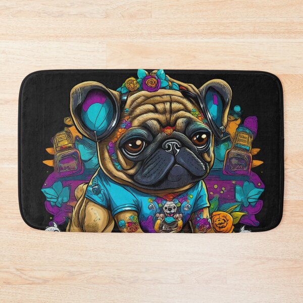 Item preview, Pug Skull Candy HOUSTON TEXAS designed and sold by RedBluffTraders.