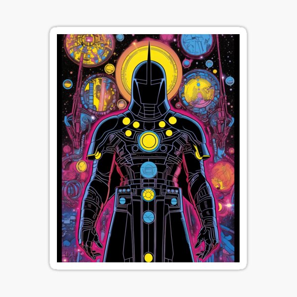 Aperçu de l'œuvre Protecteur mythique du cosmos créée et vendue par Retro Type.