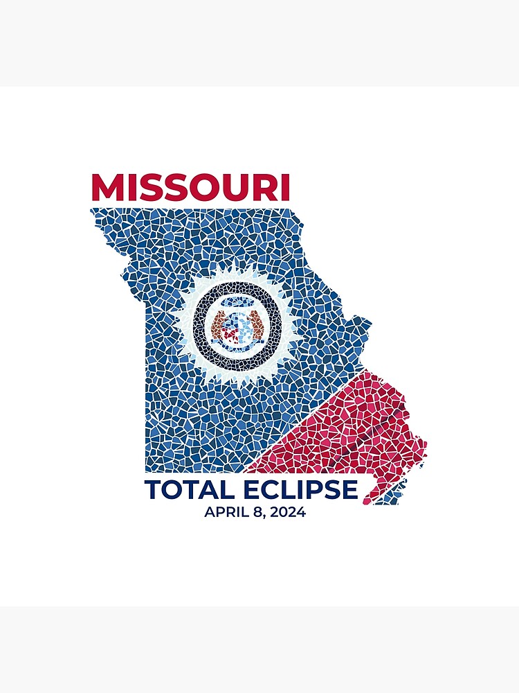 Thumbnail 4 of 4, Pillow, Missouri 2024 Total Eclipse designed and sold by Eclipse2024.