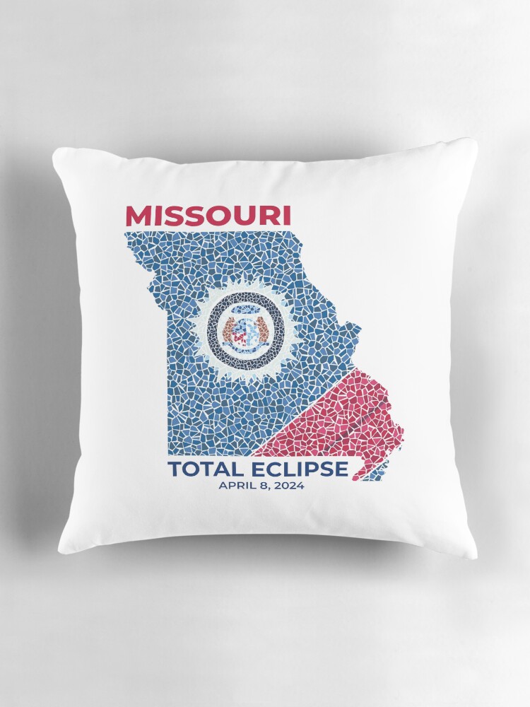 Thumbnail 3 of 4, Pillow, Missouri 2024 Total Eclipse designed and sold by Eclipse2024.
