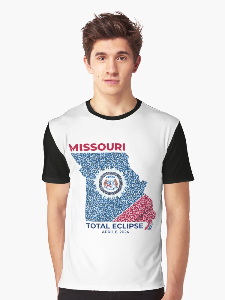 Thumbnail 1 of 5, Graphic T-Shirt, Missouri 2024 Total Eclipse designed and sold by Eclipse2024.