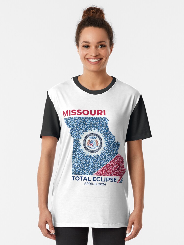 Thumbnail 2 of 5, Graphic T-Shirt, Missouri 2024 Total Eclipse designed and sold by Eclipse2024.