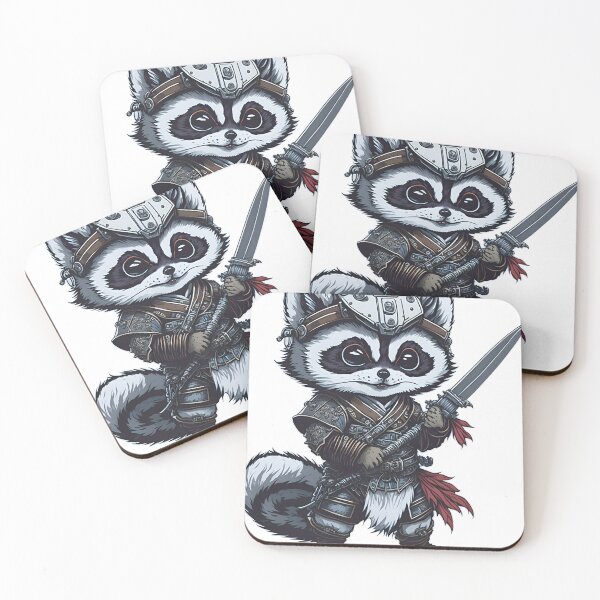 Item preview, Racoon Dressed In Samurai Gear designed and sold by ArtsyWishesShop.